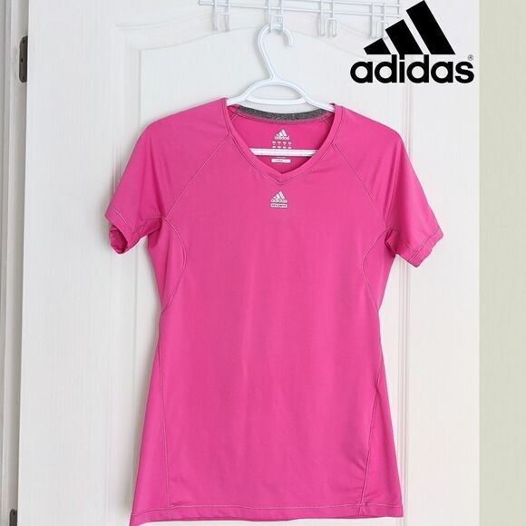 Adidas t-shirt climalite pink t-shirt sport yoga top S B5 - Picture 1 of 5